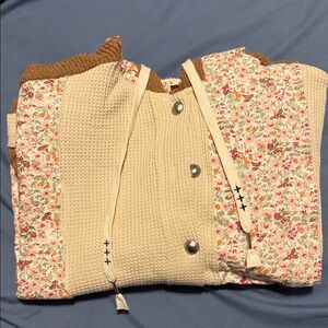 POL Cream and Floral Jacket